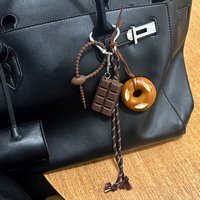Y2K Original Design Baseball Schlüsselanhänger Nylon gewebtes Seil Anhänger DIY trendige Herz gemischte Tasche Telefon Dekor handgemachte Frauen Mädch