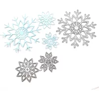 Scrapbooking DIY Cutting Knife Mold Carbon Steel Embossing Flower Template Christmas Three Snowflakes
