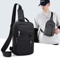 Men's Multi-Functional Chest Sling Bag – Stylish Nylon Crossbody with Multiple Compartments for Outdoor Sports