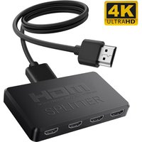 4K 2K HDMI-compatible Splitter 1 in 4 out 4x1 HDTV Switch HDMI-compatible Adapter HD Video Switcher for Xbox PS4 DVD PC Laptop