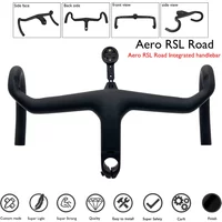 AliExpress Aero RSL OCLV Carbon Road Bike Handlebar 380-440mm, Stem 28.6mm -7° 80-130mm, 305g Lightweight External Routing Cockpit