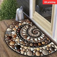Semi-circular Door Mat Anti-slip Floor Mat Home Porch Shoe Changing Mat Entrance Mat Home Decor Welcome Mat Door Mat Floor Mat