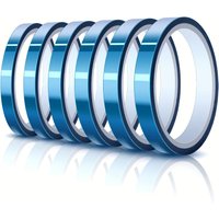 2/5/10Rolls 10mm X33m (108ft) Blue Heat Tape High Temperature Heat Resistant Tape For Heat Sublimation Press Vinyl