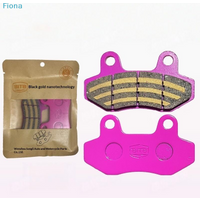 ♬Front Rear CBX Disc Brake Pads Universal Motorcycle Black Gold Nano Ceramic Brake Pads For Delivery Rider Special Brake