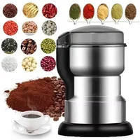 400W Electric Grinder Coffee Kitchen Beans Cereal Nuts Spices Grains Multifunctional Grinder Machine for Home Coffee Grinders