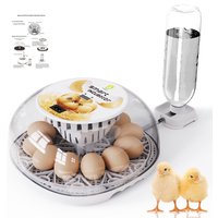 Household Small Chicken, Duck, Goose Egg Incubator Automatically Add Water Intelligent Temperature Control 12 Incubators