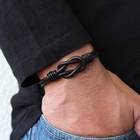 Celtic Knot Infinity Bracelet, Genuine Leather Bracelet, Men's Celtic Jewelry, Men's gifts, Best Gift for Husband/Father, 1pc