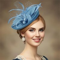Elegant Hair Headdress Versatile Fascinator Hair Hoop Feathers Fascinator Hat Structured Tea Party Fascinator For Cocktail Tea