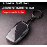 Transparent Black Soft Tpu for Toyota Alphard PREVIA RAV4 Voxy Noah Esquire Vellfire Harrier 3 4 5 6 Button Car Key Case Cover