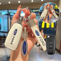 Soft TPU Car Flip Key Case Cover Shell Holder For Ford Ranger C-Max S-Max Focus Galaxy Mondeo Transit Tourneo Custom Accessories