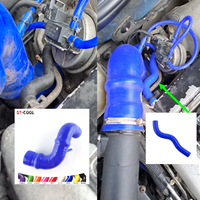FOR SAAB 9-3 93 1.8t 2.0t 2.0T B207 2003-2008 Turbo 2004 2005 2006 Air Cleaner & Filter Intake & Breather Silicone Hose Kit 2Pcs