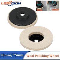 75mm/50mm Wool Polishing Wheel Buffing Pads Angle Grinder Wheel Felt Polishing Disc for Metal Marble Glass Ceramics 2-20pcs