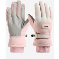 AliExpress Touchscreen cycling gloves for women in autumn and winter, thickened fleece for cold protection, waterproof and warm skiing glov