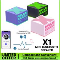 X1 Wireless Bluetooth 5.0 Speakers Mini Audio Portable Speaker USB Rechargeable HIFI Sound Box Player Speaker For Laptop PC
