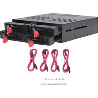 Sata HDD & SSD Hot Swap Cage, 4 Bay 6 Bay Hard Drive Dock for 5.25” Enclosure, 6 Bay Hard Drive Station with Colling Fans