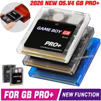 2026 For GB GBC GBA Game Consoles Gaming Accessories GB PRO+ Game Card For Gameboy Card OS.V4 2000 in 1 w 8GB TF Card Game Box