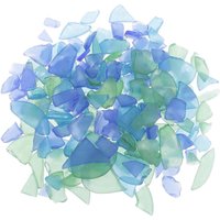 Sea Glass Decorative Accent Glass Beads Jewelry Making Materials for Creative Craft Projects