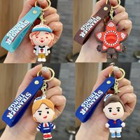 Stranger Things Anime Car Keychain Decoration Cute Cannibal Flower Darth Eddie Munson Doll Keychain Birthday Gift