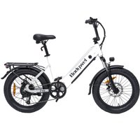AliExpress bodywel Bodywel F20 500W Electric Bicycle 20 Inch Fat Tire E-Mountain Bike 48V 13.5AH Battery City Ebike