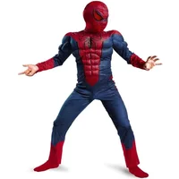 Children's Spider Cosplay Costume Movie Superhero Muscle Mask Suit School Festival Performance Outfit Halloween Party Gift