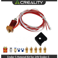 Creality Official Ender 5 Hotend Assembled,Ender 5 Pro Hotend for Ender-5 3D Printer With Silicone Cover Aluminum Heat Block 24V