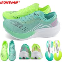 IRUNSVAN Professional Running Shoes Man Nylon Carbon Plate Athletic Training Sport Shoes Outdoor Non-slip Original Sneakers
