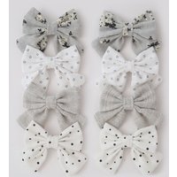 Swallowtail Bow Clips, 1 Set of 8 Pieces