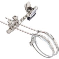 Professional Glasses Clip Double Lens Magnifying Glass Rotatable Diameter 25mm Stainless Steel Clip Magnifier For Watchmakers