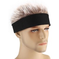 AliExpress NONE Spiked Hairs Hip Hop Hat Short Hair Funny Wig Hats with Fleece Lining Cycling Bike Bicycle Cap Fake Hair Wig Visor Unisex