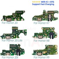 Aiinant USB Mic Sub Board Dock Charger Connector Charging Port Flex Cable For Huawei Honor View 20 Lite Pro 20i 20s X7 X8 X9