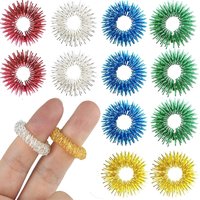 Finger Acupressure Ring Sensory ADHD Autism Stress Relief Anxiety Toy Adults Children Juguetes Antiestres Ansiedad