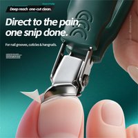 Professional Stainless Steel Thick Nail Clipper - Design, Built-in Nail Care Tool for Adults and Seniors with Thick, Hard Nails