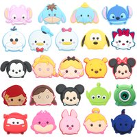 16/24pcs LINE Game Shoes Charms Cute Cartoon DIY Clog Sandal Shoes Accessories Decorations Boy Girls Kids Gift