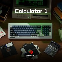 Domikey Calculator Cherry Profile abs doubleshot keycap for mx keyboard poker 87 104 xd64 xd68 BM60 BM65 BM68 BM80