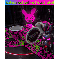 AliExpress NONE DIY Crazy Rabbit Decorative Tape Self-Adhesive Sticker for Bicycle/Skateboards/Suitcases/Fish Tanks Crafts Stickers Personalized