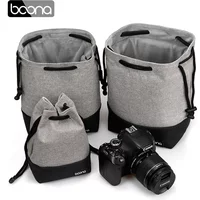 BOONA Kamera Objektiv Tasche Tasche Fall für Canon Objektiv Nikon Sony Olympus Fuji DSLR Fotografie Zubehör Universal Kordelzug
