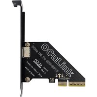 NEW 64Gbps PCI Express 4.0 X4 to Oculink SFF-8612 Expansion Card Riser Converter + Low Profile Bracket for U.2 SSD Graphics Card