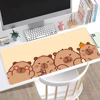 CUTE Capybara Mousepad Keyboard Mat Table Mat Students Cabinet Gamer Desktop Mousepad Cup Mats Anti-wrinkle Non-slip Deskpad