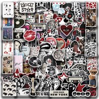 100pcs Downtown Y2K Girls Aesthetics Cartoon Graffiti Stickers Laptop Phone Guitar Suitcase DIY Waterproof Sticker Kids Toy