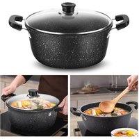 Maifan Stone Soup Pot Universal Two Ears Non-stick Kitchen Cooking with Lid Household Saucepan Stock Gas Induction Cooker