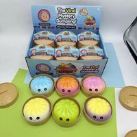 Simulation Steamed Bread Folding Rebound Stuffed Bun Toy Cute and Interesting Decompression Soft Non-stick Hand Boredom!