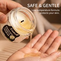 Massage Oil Candle Jasmine Soy Wax Low Temp Melt Pour Skin Care Moisturizing Relaxing Warm Spa Bath Couples Gift Women Christmas