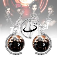 Tokio Hotel Bill Kaulitz Pop Retro Rock Band Music Singer Picture Glass Pendant Necklace Jewelry Charm Fans