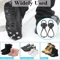 2PCS 5 Teeth Snow Ice Claw Climbing Crampons Anti-Skid Outdoor Camping Walking Shoes Spike Grip Climbing Equipment