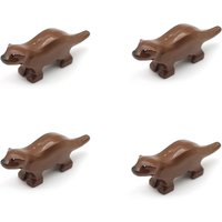 5pcs Animal Building Blocks Otter MOC Forest River Scene Decoration DIY Accessories Children's Christmas Gift