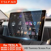 Folia Ochronna na Ekran z Hartowanego Szkła HD do Tesla Model 3 Highland 2024-2026 Y Juniper, Osłona Ochronna Nawigacji, Akcesoria