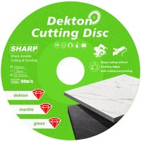 1 PC 100/115/125mm Brazed Diamond Cutting Disc, Dekton Rock Board Saw Blade for Marble, Ceramic, Glass & Stone Grinding