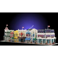9685pcs MOC Block Two Deluxe Main Street USA Disneying Building Blocks Children Christmas toy Gift Kids Birthday