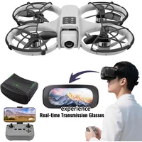 H36 Rc Drone 2.4G Real-time Transmission Glasses HD Camera FPV Brushless Drone Remote Control Aircraft Quadcopter Flying
