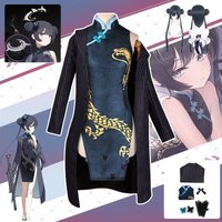 Blue Archive Game Role Playing Kisaki Costume Chinese Cheongsam Sexy Full Set Wig Role Playing Costume Halloween Party Women's C